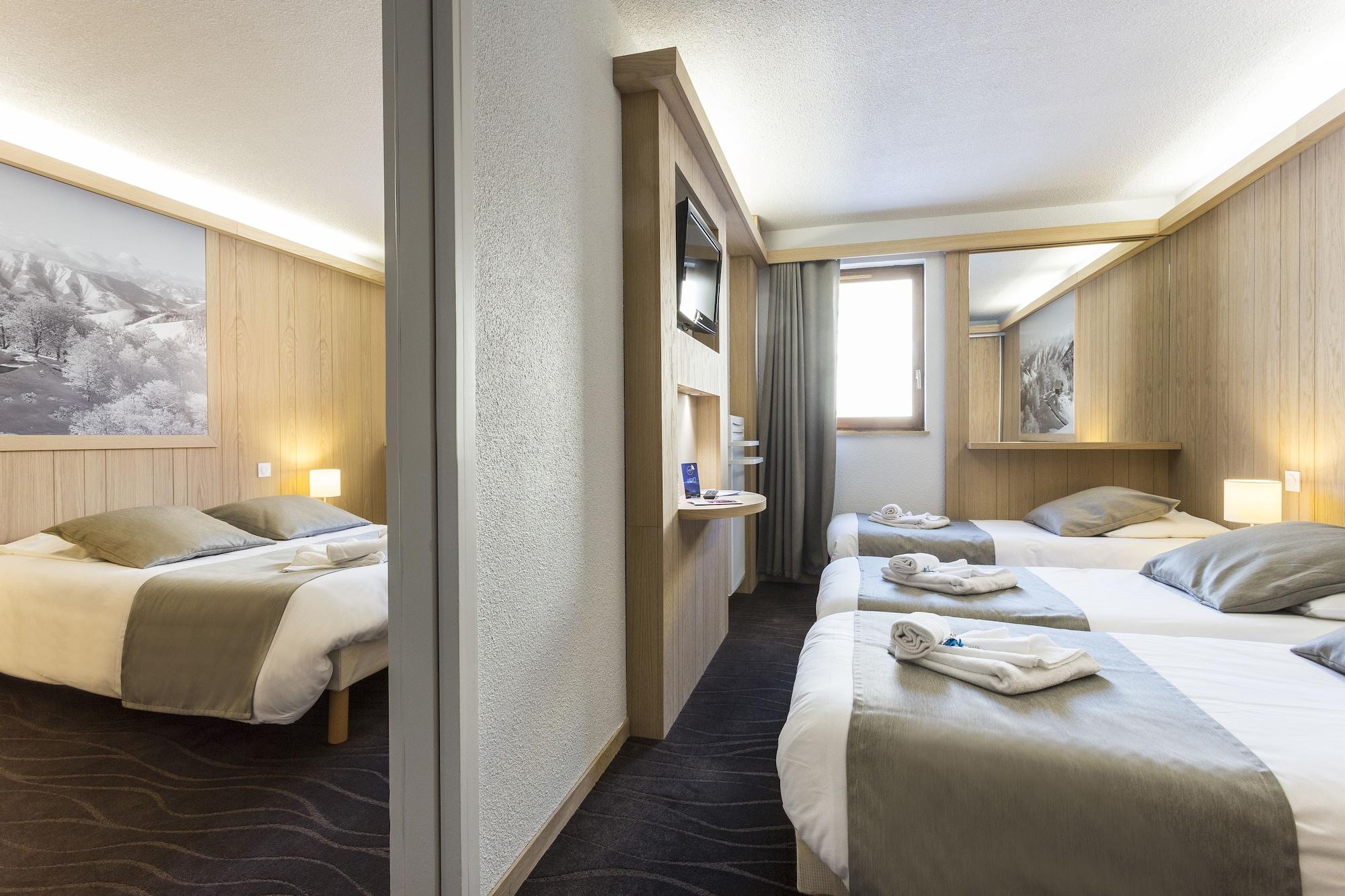 Hotel Club Mmv Les Bergers **** Alpe d'Huez ภายนอก รูปภาพ