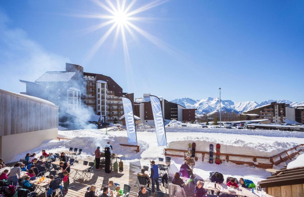 Hotel Club Mmv Les Bergers **** Alpe d'Huez ภายนอก รูปภาพ